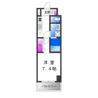 レクシア平野【6階】の間取り