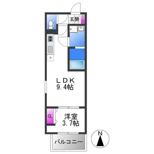 badge yata 【1階】の間取り