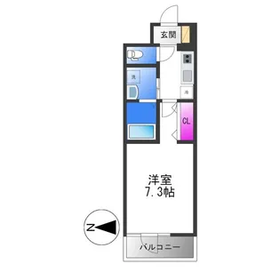 アーバンパーク田辺【8階】の間取り