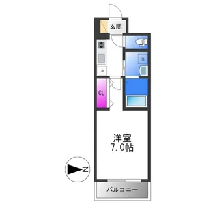 アーバンパーク田辺【8階】の間取り