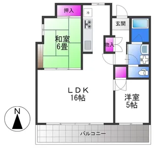 清川六番館【4階】の間取り