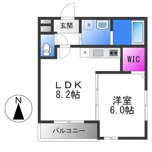 フジパレス吉田EAST【1階】の間取り