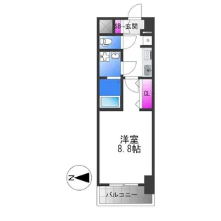グローハイツ平野本町【6階】の間取り
