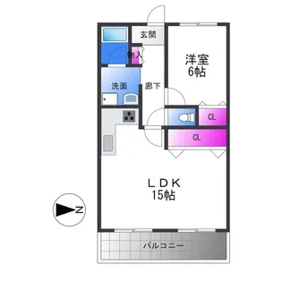 エスペランサ【2階】の間取り