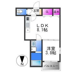 F asecia Nana【3階】の間取り
