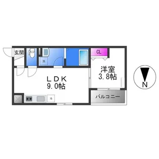 D porta Scalar Ⅰ【1階】の間取り