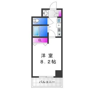 CASSIA天王寺東【7階】の間取り