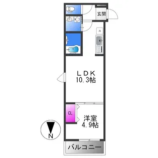シャルム コート【2階】の間取り