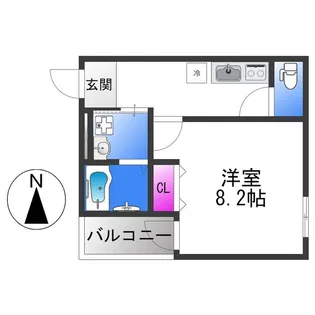 フジパレス平野郷Ⅲ番館【1階】の間取り