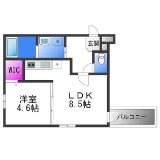 フジパレス吉田EAST【2階】の間取り