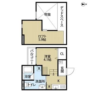 AirCity・エアシティ【1階】の間取り