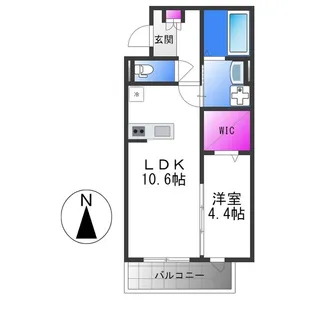 adonis court 加美NEXT【1階】の間取り