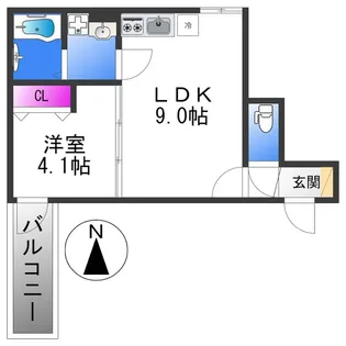 アンサー友井【1階】の間取り