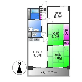 ダイヤモンドハイツⅡ【1階】の間取り