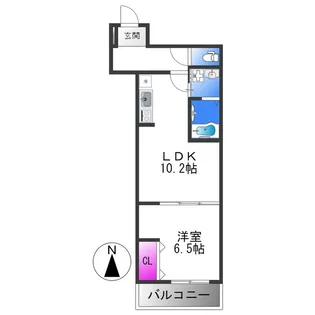 フジパレスさくら【3階】の間取り