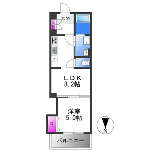クリエオーレ東山町【3階】の間取り