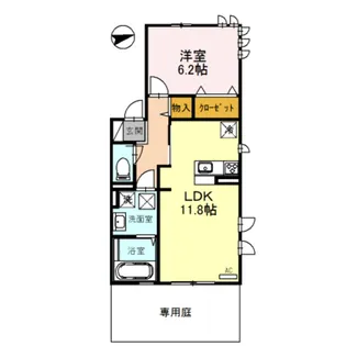 D−roomFUJI【1階】の間取り