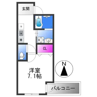 フジパレス長田ノース【2階】の間取り
