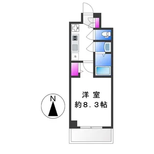 プレデコート北田辺【5階】の間取り