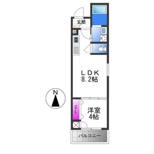 ジョイフル矢田【1階】の間取り