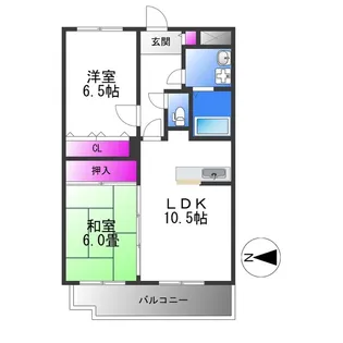 パラッツォ・ディ・ミヤモト【4階】の間取り