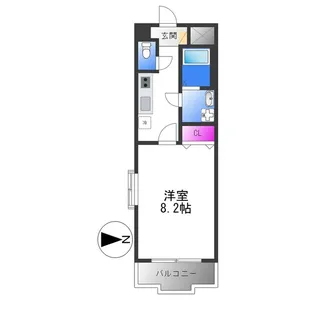 ルミエール八尾Ⅱ【7階】の間取り