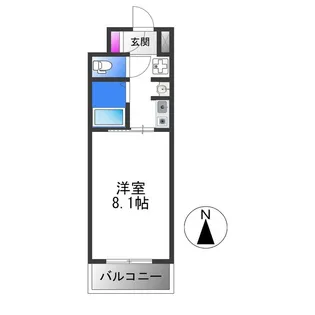 ビクトワール喜連【5階】の間取り