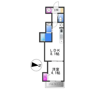 F asecia assist【1階】の間取り