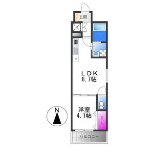 ホークシーム【3階】の間取り