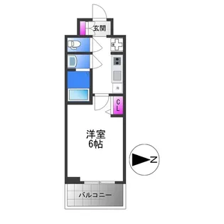 1Kの間取り画像