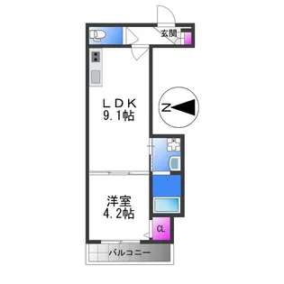 GRANDIR小路【1階】の間取り