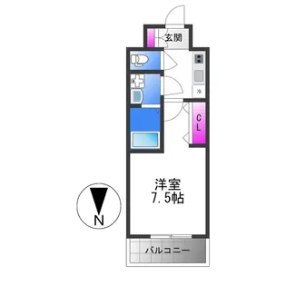 Louis Residence 天王寺町北【8階】の間取り