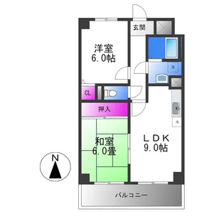 ヴィラシャトー【6階】の間取り