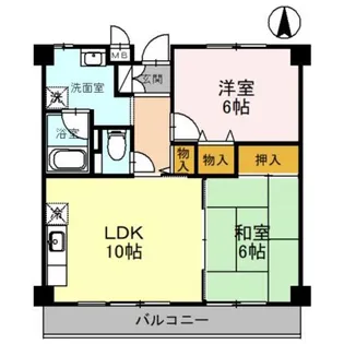 ヴィラ中谷【3階】の間取り