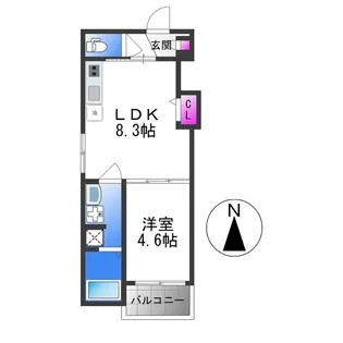 F asecia lani【3階】の間取り