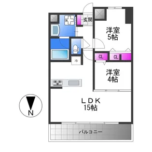 セイワパレス美章園駅前【10階】の間取り