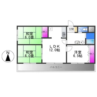 3LDKの間取り画像