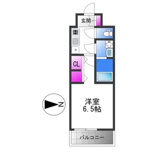 1Kの間取り画像