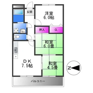 松岡マンションⅡ【2階】の間取り