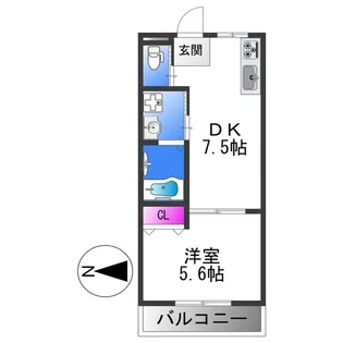 MATSUMOTOマンション【1階】の間取り
