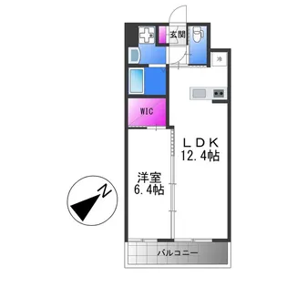 プレジオ帝塚山【8階】の間取り