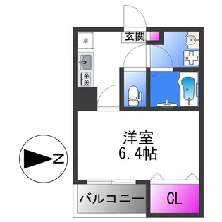 アバンティオ近鉄長瀬【1階】の間取り