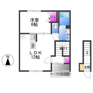 ルミエール・ソレール【2階】の間取り