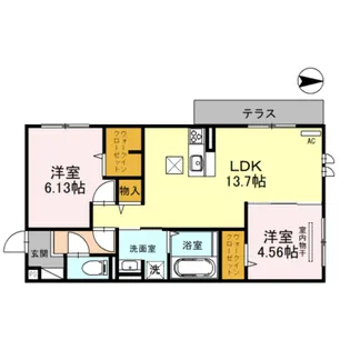 Sinfaria YUZATO C棟【1階】の間取り