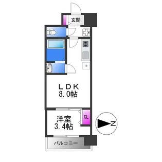 Mv.ms大阪新加美【10階】の間取り