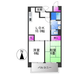 ドムスラファガ【6階】の間取り