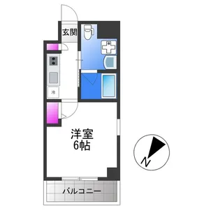 Live Casa 田辺【7階】の間取り