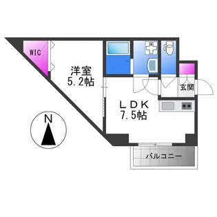 カルム共栄【2階】の間取り