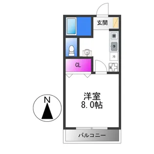 クレストKⅡ【2階】の間取り