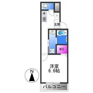 フジパレス平野公園Ⅱ番館【2階】の間取り